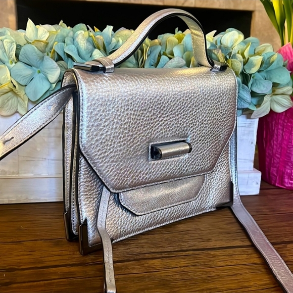 Mackage Micro Silver Crossbody EUC - Picture 2 of 7